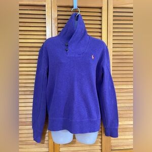 🏇POLO Ralph Lauren: Purple sweater with orange logo